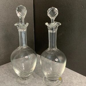 BOHEMIA Crystal Decanters with Stoppers